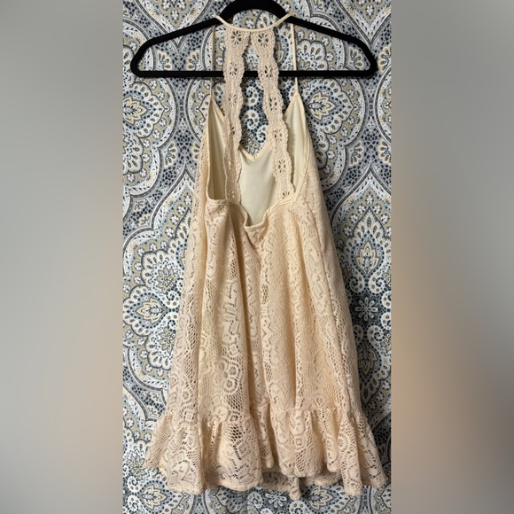 Umgee- Fully Lined Cream Lace Mini Dress, Sz Small, EUC! - Picture 5 of 13